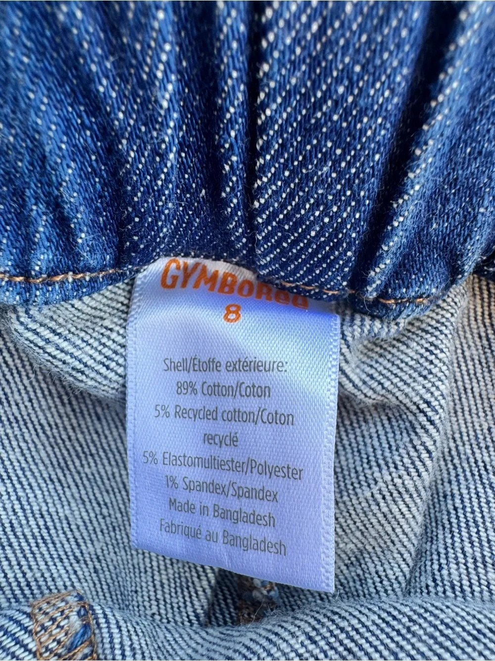 Gymboree Dark Blue Wide-Leg Sailor Jeans with Gold Buttons